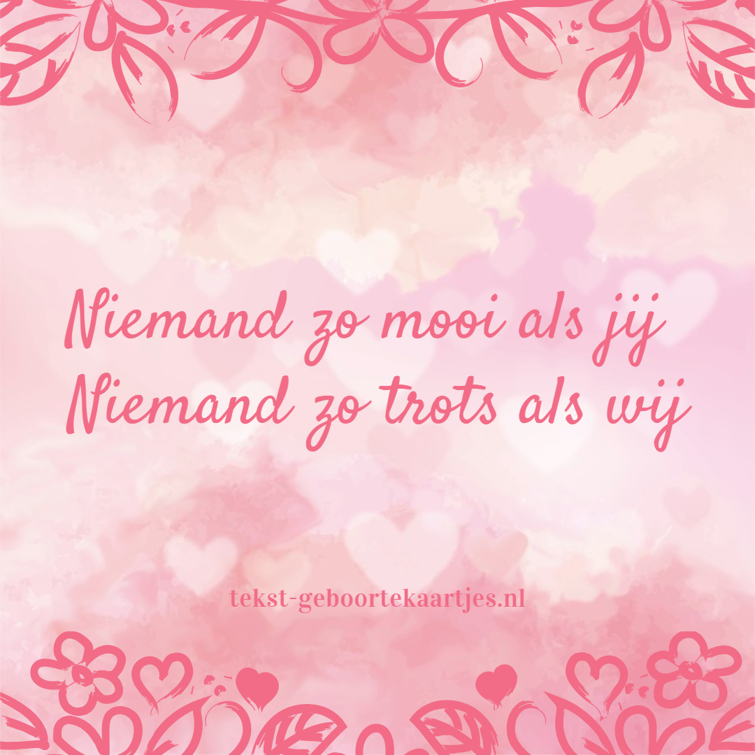 Niemand zo mooi als jij. #geboortegedichtjes en geboorteteksten.