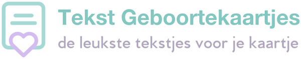 Teksten voor je geboortekaartje Logo