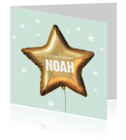 Geboortekaartje jongens Luckz