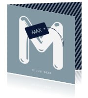 Geboortekaartje jongens Luckz