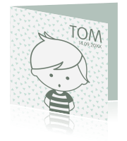 Geboortekaartje jongens Luckz