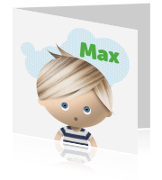 Geboortekaartje jongens Luckz