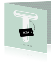 Geboortekaartje jongens Luckz