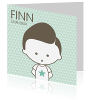 Geboortekaartje jongens Luckz