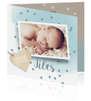 Geboortekaartje jongens Luckz