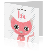 Geboortekaartje meisjes Luckz