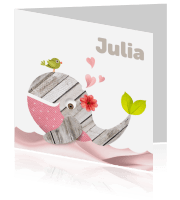 Geboortekaartje meisjes Luckz