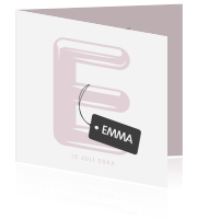 Geboortekaartje meisjes Luckz