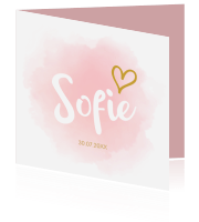 Geboortekaartje meisjes Luckz