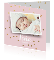 Geboortekaartje meisjes Luckz