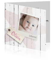 Geboortekaartje meisjes Luckz