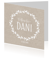 Geboortekaartje meisjes Luckz