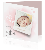 Geboortekaartje meisjes Luckz