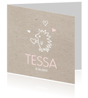 Geboortekaartje meisjes Luckz