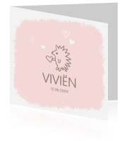 Geboortekaartje meisjes Luckz