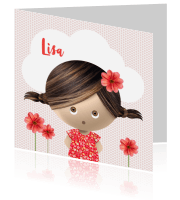 Geboortekaartje meisjes Luckz