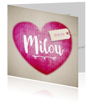 Geboortekaartje meisjes Luckz